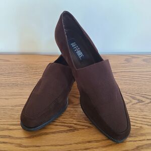 Bottoms Up Brown Slip-On Block Heel Size 8.5 Comfort Shoes Women’s Vintage Y2K